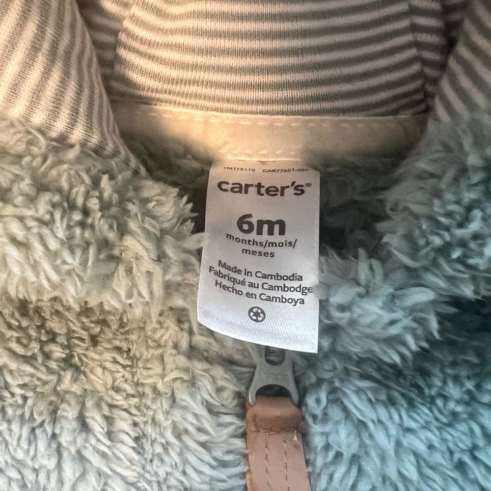 Carter’s winter onesie - Picture 2 of 2